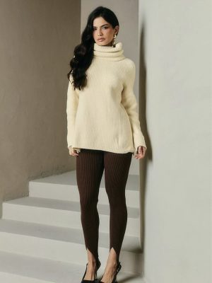 Calça tricô pezinho